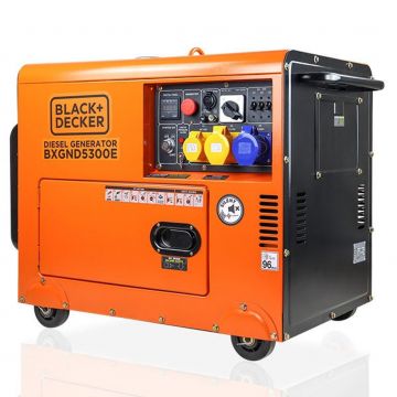 Generator Curent Electric Diesel Black+Decker BXGND5300E 5300 W mufa ATS
