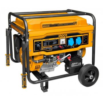 Generator curent electric, INGCO GE55003, Putere 5500W, Tehnologie AVR, Pornire Electrica, Monofazat