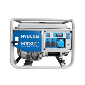 Generator curent electric monofazic Hyundai HY8001, 7.5 kW, 2 x 230 V, capacitate rezervor 25 l