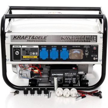 Generator curent Kraft&Dele KD114 2500W, 220V, 6.5CP, 4 timpi