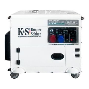 Generator de curent 7.5 kW diesel - Heavy Duty - insonorizat - Konner & Sohnen - KS-9200DE-1/3-HD-ATSR-Silent