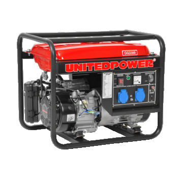 Generator de Curent 7 CP, 3000 W, 7 CP (Benzina), AVR, 1priza 12V + 2 prize 220 V - Hecht 3300