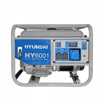 Generator de curent standard pe benzina Hyundai HY6001, 15CP, 420CMC, 25L