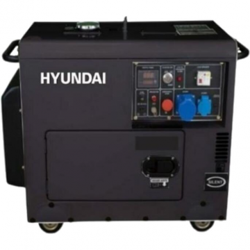 Generator De Curent Trifazat Cu Motor Diesel DHY8601SE-T Negru