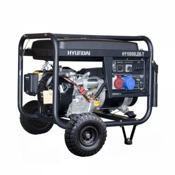 Generator de curent trifazat pe benzina Hyundai HY10000LEK-T, 17CP, 459CMC, 25L