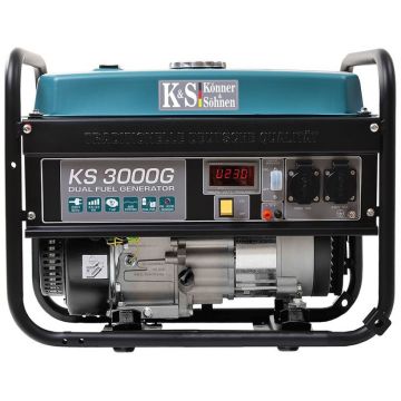 Generator de curent 3 kW HIBRID (GPL + Benzina) - Konner & Sohnen - KS-3000-G