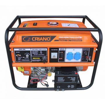 Generator de curent 5.5 kW SuperHIBRID (GPL + Gaz Natural + Benzina) cu posibilitate de Automatizare - CRIANO - CNO-NRG-7000-G-ATSr