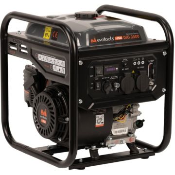 Generator de curent Invertor 3500W, silentios, 4 timpi, 3 ani garantie, Evotools Plus 683429 Generator de curent Invertor 3500W, silentios, 4 timpi, 3 ani garantie, Evotools Plus 683429