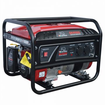 Generator de curent monofazat SK4500, Putere max. 3,8 kW, 230V, AVR, motor benzina Generator de curent monofazat SK4500, Putere max. 3,8 kW, 230V, AVR, motor benzina