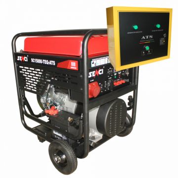 Generator de curent Senci SC-18000TE-EVO-ATS, Putere max. 17 kW, 400V, AVR