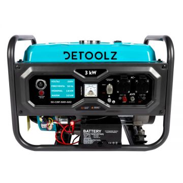 Generator Detoolz 3kW, 2P230 B4T, Pornire Electrica 15L, Fara Roti G02