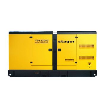 Generator insonorizat Stager YDY220S3 diesel trifazat 176kW, 289A, 1500rpm