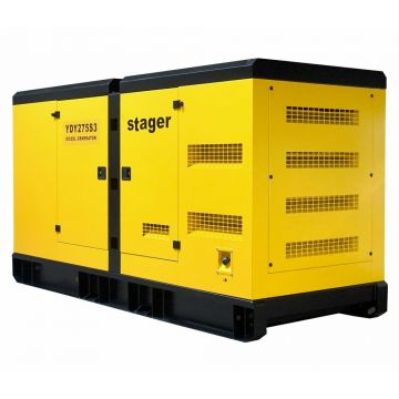 Generator insonorizat Stager YDY275S3 diesel trifazat 220kW, 361A, 1500rpm