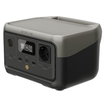 Generator Solar Power Station RIVER 2 - 300W, 256Wh, LiFePO4 - statie acumulator portabila - EcoFlow-ZMR600-B-EU