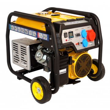 Stager FD 10000E3 generator open-frame 8kW, trifazat, benzina, pornire electrica