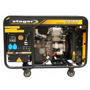 Stager YDE12E Generator open frame 10kW, monofazat, diesel, pornire la cheie