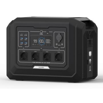 Statie acumulator portabil cu incarcare rapida - FastCharge, LiFePO4 - Generator Solar Power Station - 2000W, 1024Wh - WP-PS1