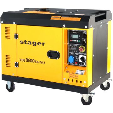 YDE8600TA-TA3 V2 Generator insonorizat 7.5kVA 3000rpm dual diesel pornire electrica