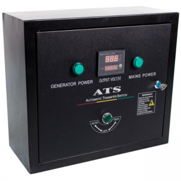 Automatizare pentru Generatoare Electrice Monofazate ATS 220 H Negru