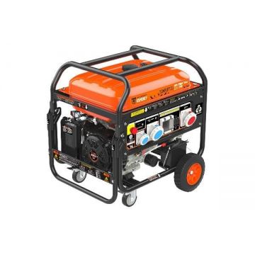 Generator de curent 9.2/8.3 kW - benzina, 400/230V, prize IP67, pornire electrica - Genergy Somport-S
