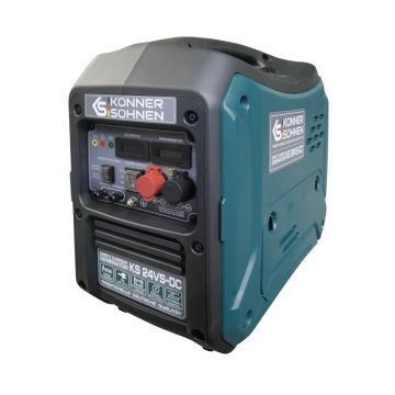 Generator de curent continuu DC 24-27V, 1.4 kW, max. 50A - benzina/GPL - Konner & Sohnen - KS-24VGS-DC