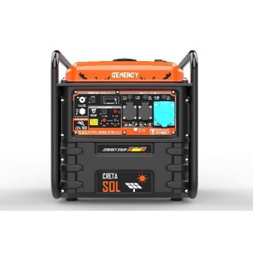 Generator de curent inverter 7.5 kW - benzina, 230V, backup Solar/Eolian - Genergy Creta-SOL