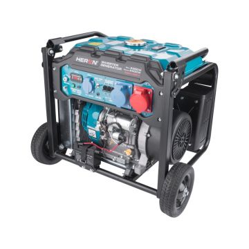 Generator de curent inverter 9 kW - benzina, 230/400V, pornire telecomanda - Heron-8896235