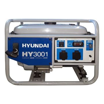 Generator de curent portabil monofazic, 3.1 kW - Hyundai HY3001