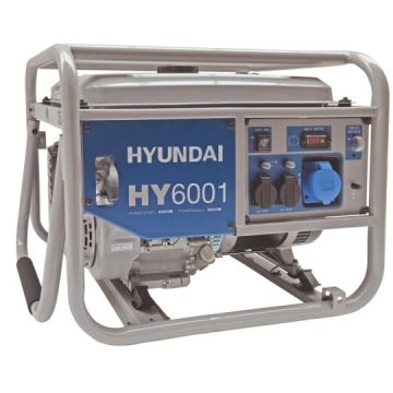 Generator de curent portabil monofazic, 6.6 kW - Hyundai HY6001
