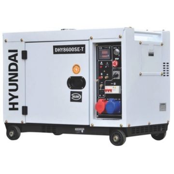 Generator de curent trifazat cu motor diesel, 7.9 kW - Hyundai DHY8600SE-T